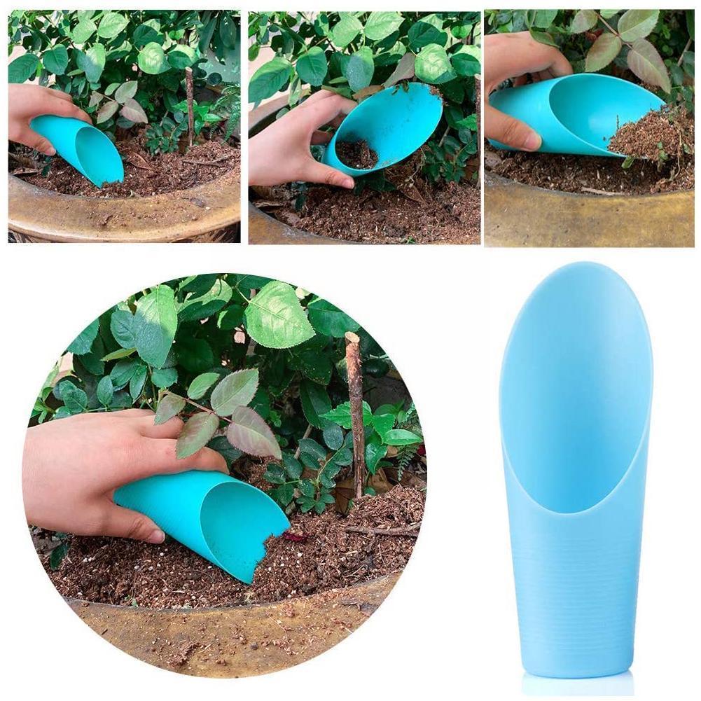 1Pc Soil Plastic Spade Shovel Cup Succulent DIY Bonsai Tool Helper Garden Plant Q9P9