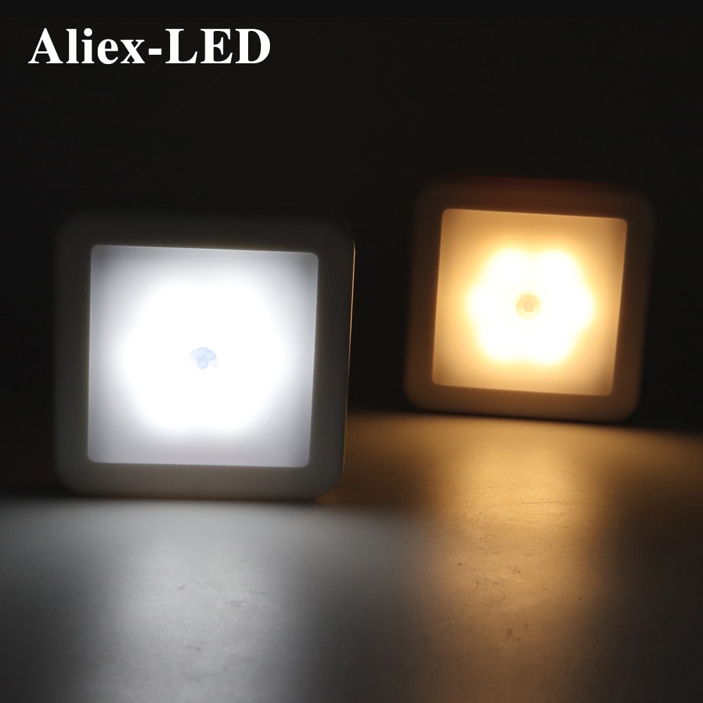 night light LED motion sensor light intelligent PIR for bathroom bedside corridor aisle toilet staircase cabinet lighting