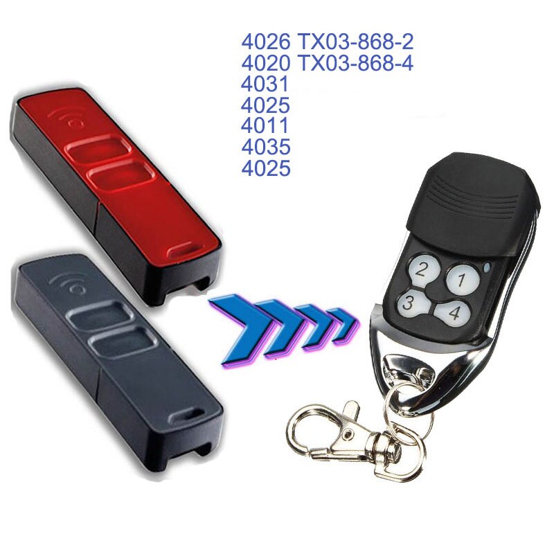Garage Afstandsbediening Rolling Code 868 Mhz 4026 TX03-868-2 4020 TX03-868-4 Garagedeur Afstandsbediening 868.35 Mhz Afstandsbediening