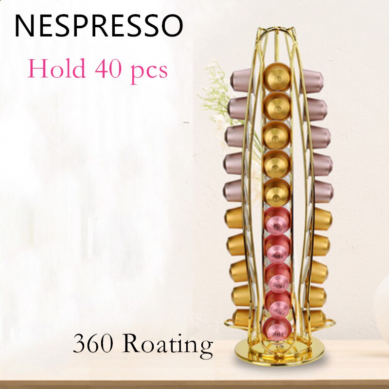 2022 Band Nespresso Koffie Pods Houder Roterende Rack Koffie Capsule Stand Brand Capsules Opslag Shelve Organisatie Houder Rack