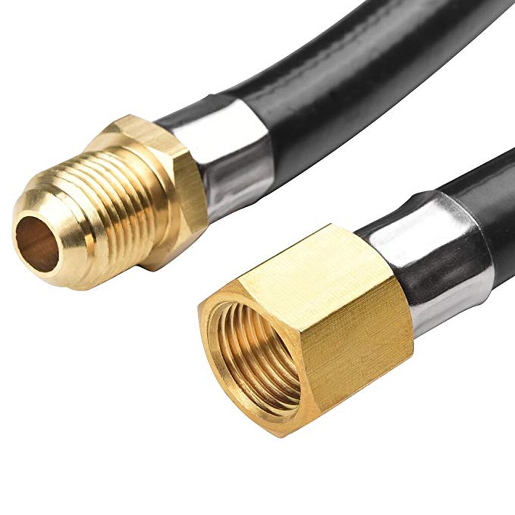 25 Feet 1/4 inch 350PSI Propane Adapter Hose Replacement for Connecting Portable Appliance to Propane Tank - Safety Certified