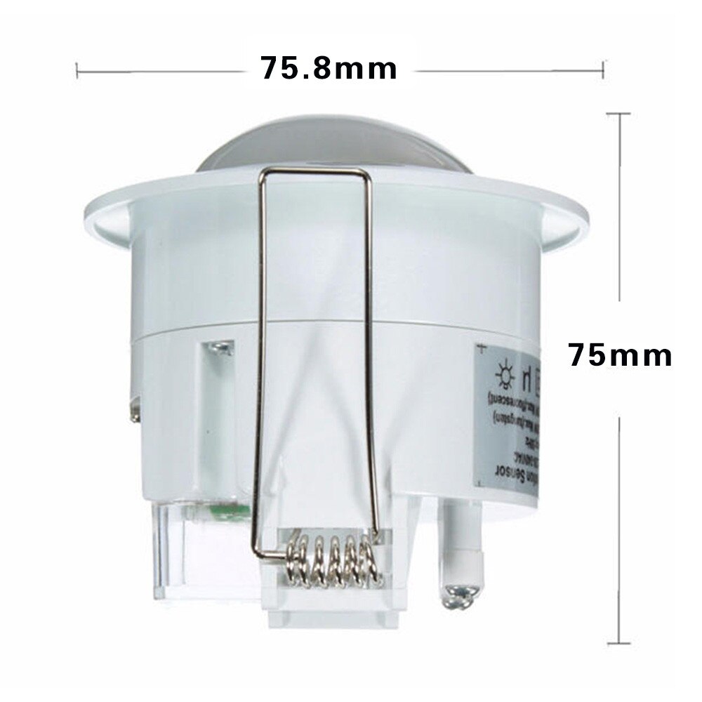 Mini Infrared Motion Sensor Switch PIR Detection Recessed Ceiling Occupancy Motion Sensor Detector Lamp Light Switch 220V
