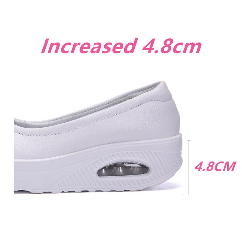 STS Brand Spring Mother Casual Women Thick Flats Shoes Casual Comfort Low Heels Flat Loafers Nurse Shoes Slip-Resistant Platform