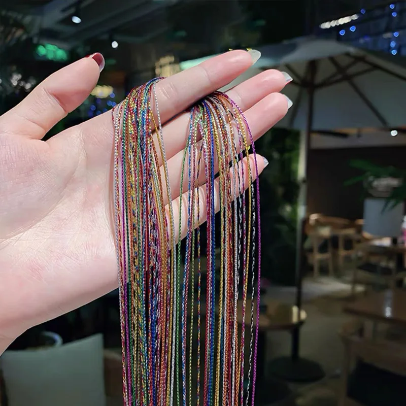 90 Cm Mix Kleurrijke 4-30 Stuks Haar Vlechten Touw Strengen Voor Afrikaanse Vlechten Meisjes Diy Paardenstaart vlechten Vrouwen Styling Haaraccessoires: Rood