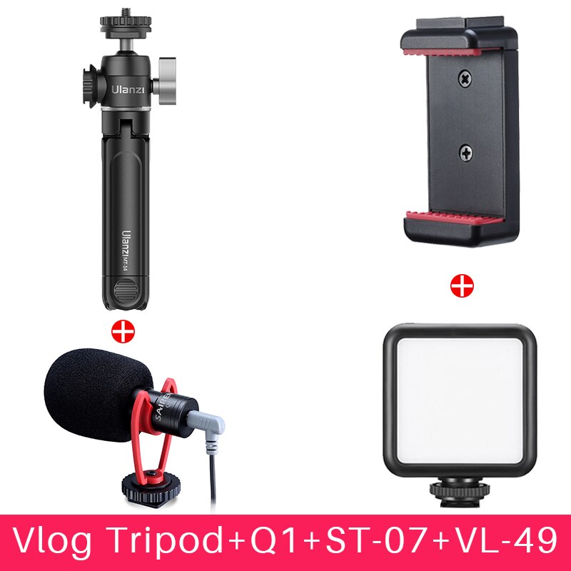 Ulanzi utvid vlog stativ kuldeskohåndtak grep for canon  g7x mark iii  m6 mark ii sony  rx100 vii  a6400 a6100 a6600 mobil stativ