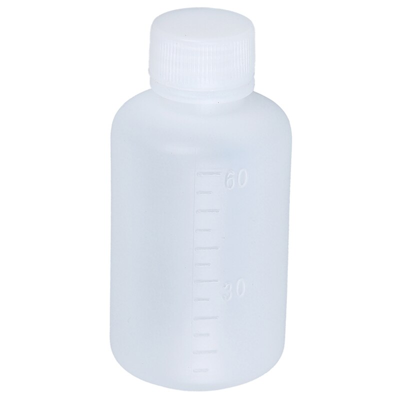 60ml Klare Kunststoff Zylinder Geformt Chemischen Mittel Flasche 5 Stck
