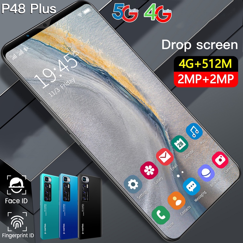 Teléfono Inteligente P48 Plus, 5,72 pulgadas, MTK6572, Dual Core, 512MB + 4GB de memoria, tarjeta Dual, modo de espera Dual, Android 4.4.2, enchufe europeo