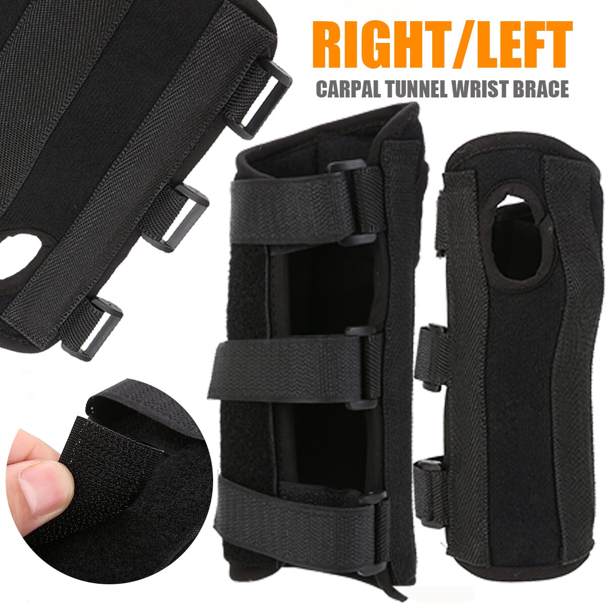 Polsband Hand Pols Guard Brace Spalk Carpaal Tunnel Artritis Verstuiking Rechts/Links Gym Strap Pain Relief Wrap Bandage