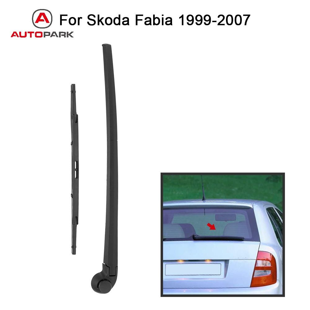 Auto Rear Window Ruitenwisser Arm & Blade Volledige Vervanging Set Voor Skoda Fabia 1999-2007