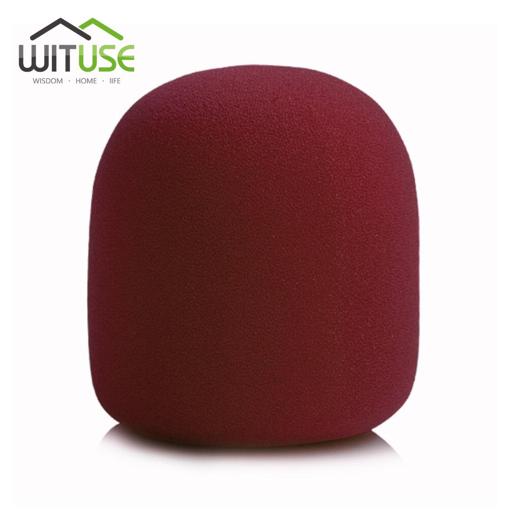 Microphone Foam Thicken Mic Cover Sponge Studio WindScreen Protective Grill Shield Soft Microphone Cap: Gold