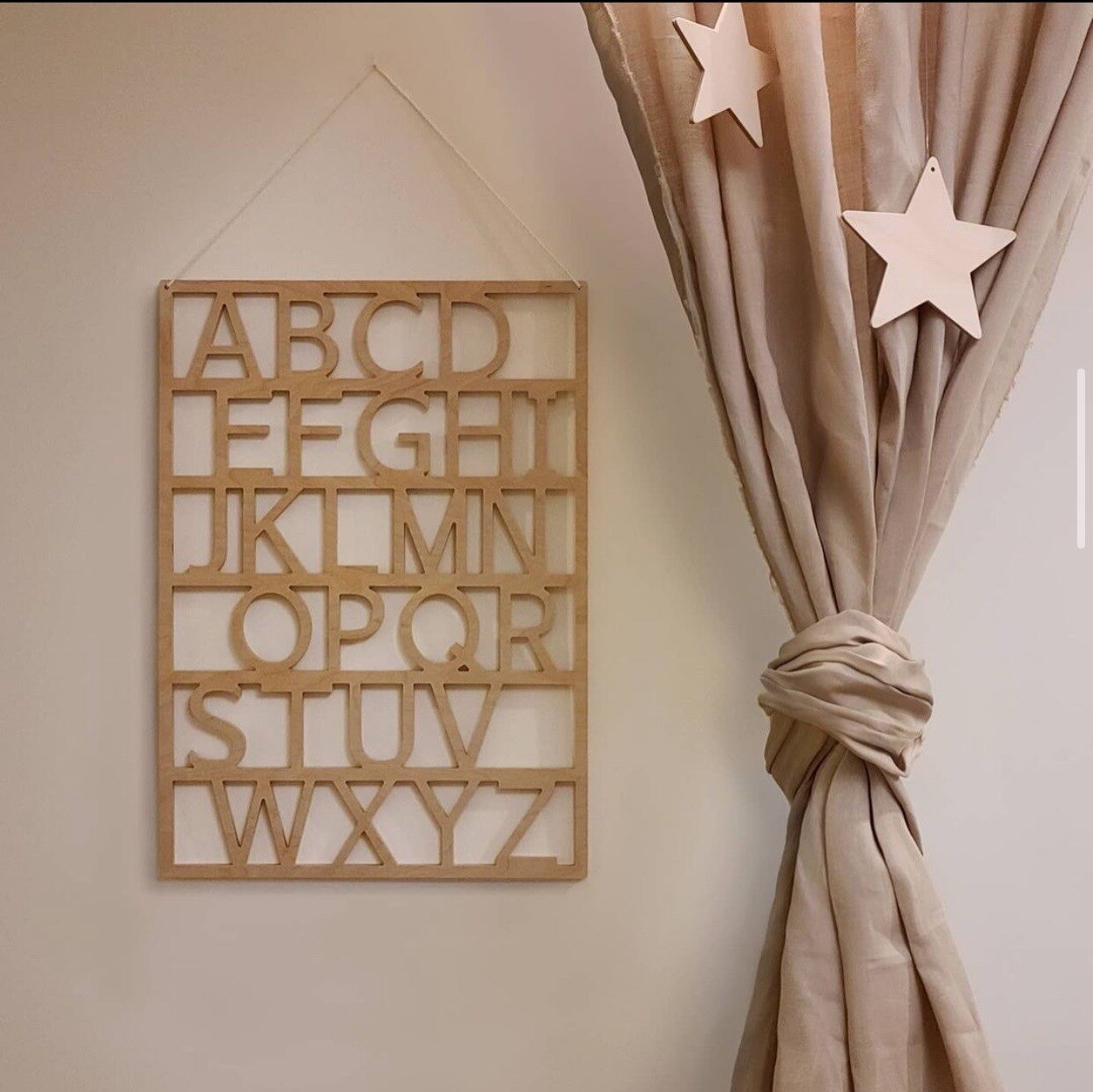 Decoración nórdica para cuarto de Bebé y Niño, tablero decorativo para habitación de niño y niña, letras de madera para el hogar