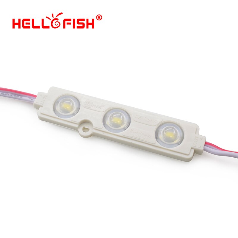 Hello Vis 20 stks DC12V 5630 3 LED Modules Gevuld met Plastic Wit/Warm Wit met Tracking Nummer