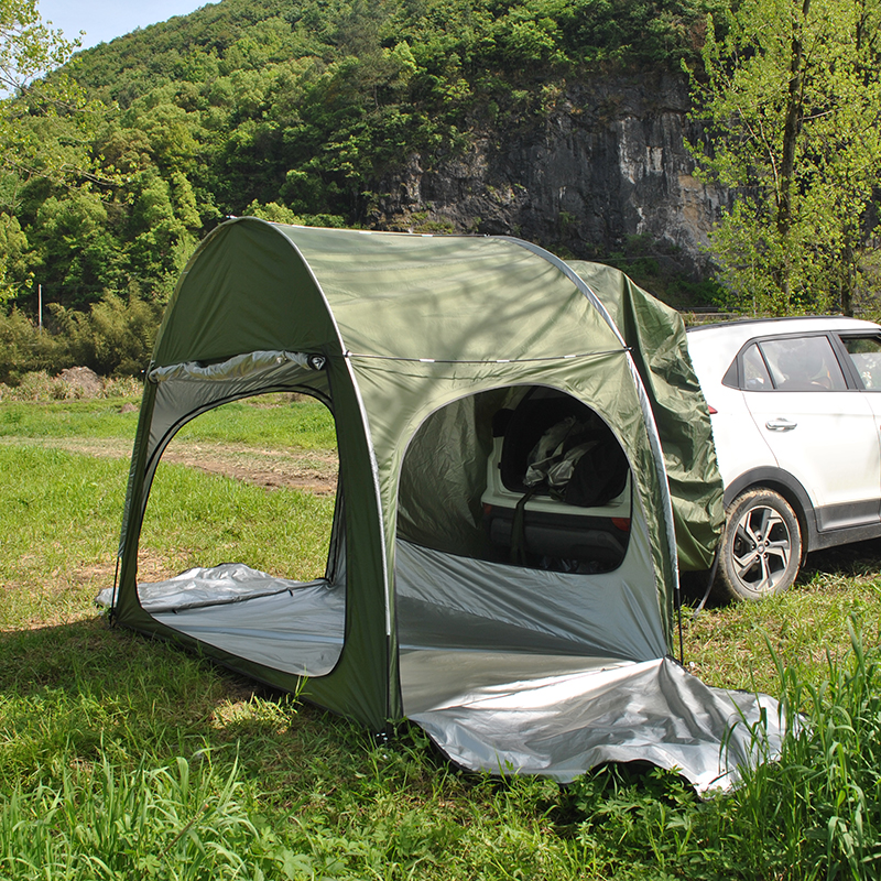 Auto-achtertent met vloer, SUV-achtertentstandaard, vrij Hatchback-tent, royale verticale hoogte, betrouwbaar in alle elementen