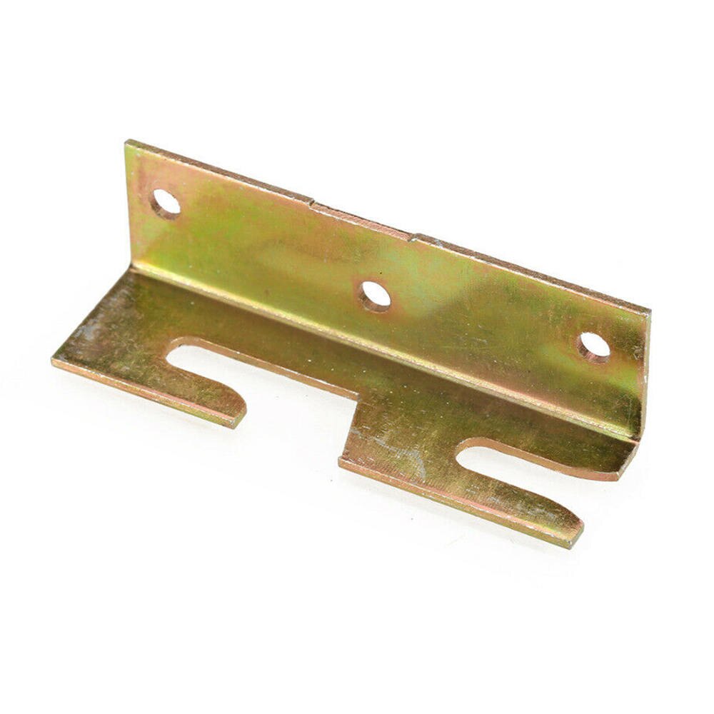 4pc Iron Fittings Connectors Wood Bed Fittings Connectors Brackets Bed Hinge Rail Brackets Furniture Hardware Accessories