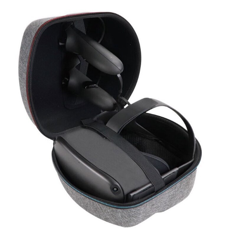 Draagbare Vr Bril Tas Gaming Headset Beschermende Eva Controllers Hard Shell Cover Reizen Opbergdoos Voor Oculus Quest