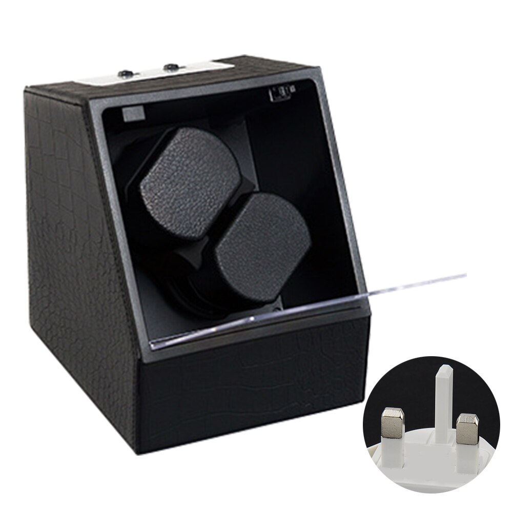 Dual Rotating Practical Portable Displaying Automatic Watch Winder Box Battery Powered Storage Case Multifunction Easy Install