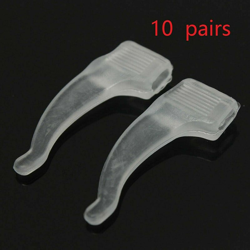 10 paires de branches en Silicone pour lunettes, crochet d'oreille antidérapant, support de lunettes empêchant le glissement des lunettes