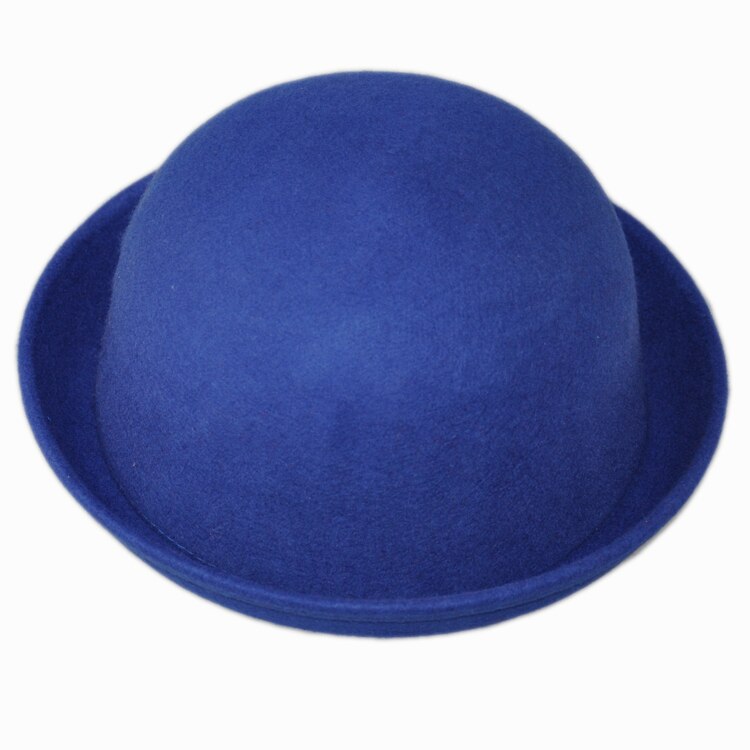 Moda W Stylu klasyczny Wełna modny Kobiety Laides Mistdawn Cloche melonik derby Kapelusze czapka kostium impreza Pokaż Czapki: niebieski