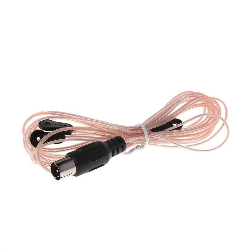 Antena antena dipolo, receptor de sinal fm, conector macho para tv, amplificador de cartão, para casa e interior 10166