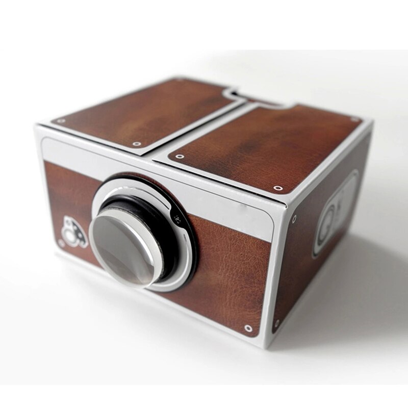 Projecteur en carton Portable pour Smartphone projecteur pour Huawei Xiaomi bricolage téléphone Mobile cinéma théâtre Support facile à utiliser