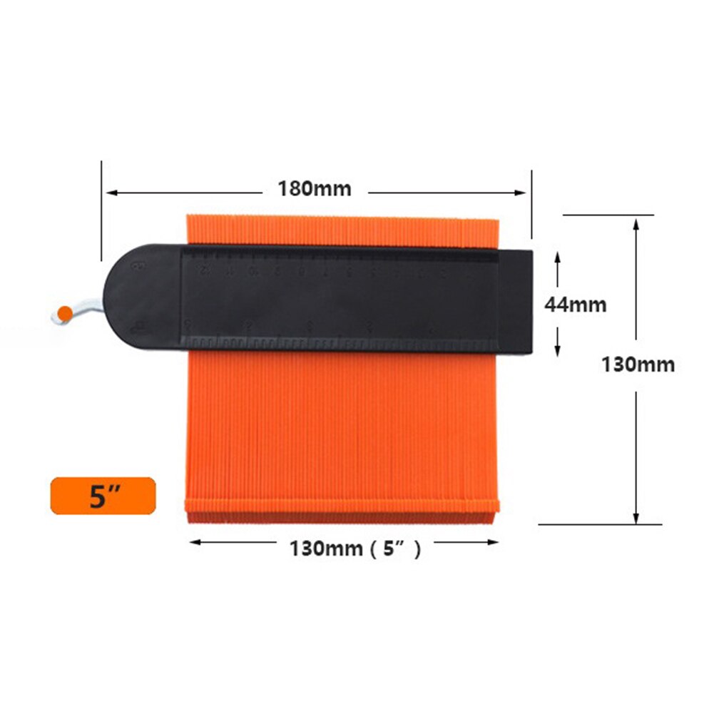 5 pouces Contour mètre profil mètre forme jauge Copyer profil Copyer plastique profil modèle copie profil mètre outil de mesure