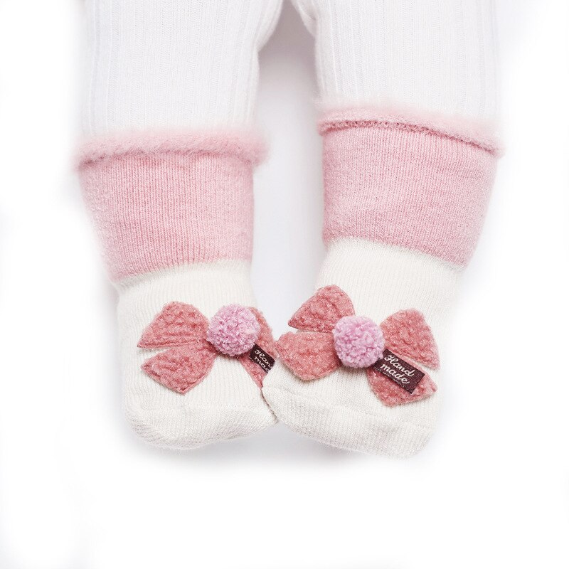 Babysokjes Herfst En Winter Fluwelen Warme Baby Boy Meisjes Sokken Cartoon Peuters Sokken Doseren Borstel Antislip Kinderen sokken