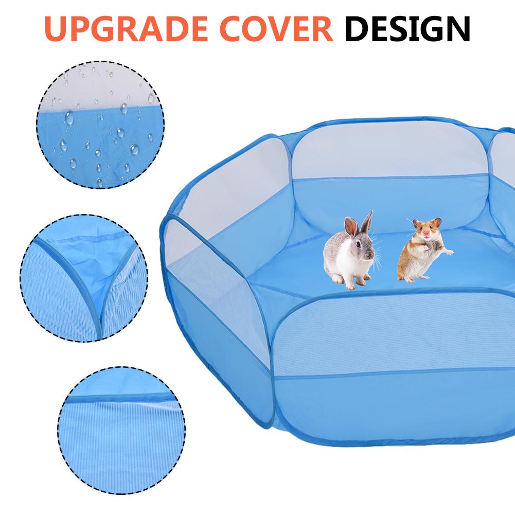 Valla plegable para gatos y hámster, corralito de juego para interior y exterior, jaula para animales pequeños, parque infantil