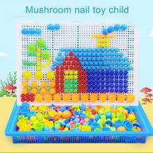 tablero de mosaico niños juguete educativo 296 Uds. Uñas de setas rompecabezas juguetes de aprendizaje TE889