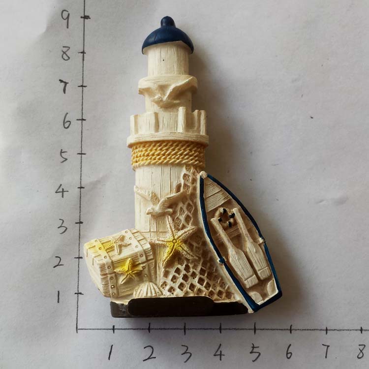 USA Yourk Fridge Magnets Florida WonderWorks San Francisco Hawaii Tourism Souvenir Magnetic Refrigerator Magnets: lighthouse