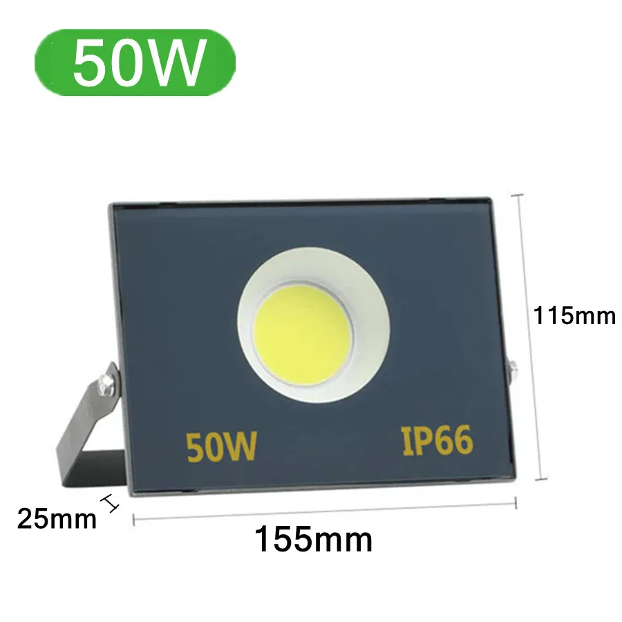 Led udendørs projektør spotlight  ip66 vandtæt lampe  ac220v led projektør have gadelampe 50w 100w 200w 300w 500w 600w: Blå