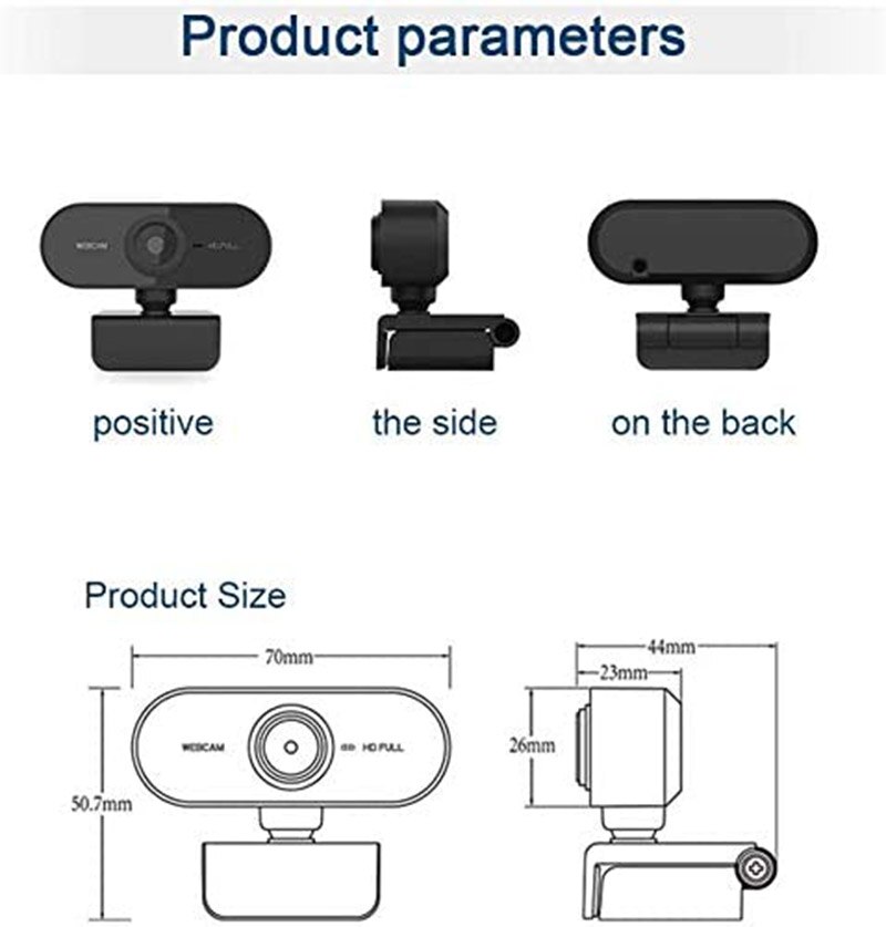 1080P Webcam Conference PC Web Camera With Mic Interface Web Camera For Video Calling Network Teaching Office Meeting