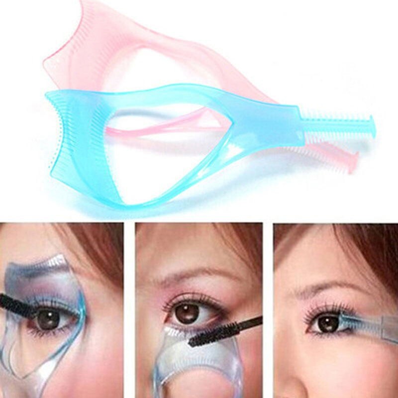 3 in 1 wimpertools make-up mascara schildje beschermkapje krultang applicator kam gids kaart make-uptool schoonheid cosmetisch hulpmiddel