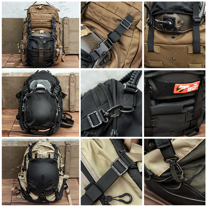 Taktischer Rucksack, Helmnetz-Abdeckung, Mehrzweck-Molle-Aufbewahrung, taktische Tragetasche für Sport, Jagd, Schießen, Kampfhelm