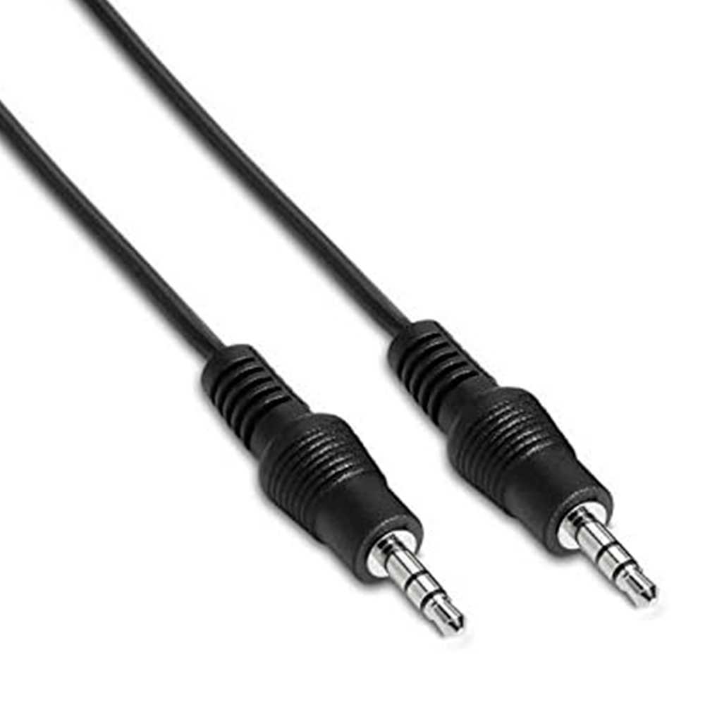 Nanokable 10.24.0103 3m Audio Aux 3.5mm kabel typu Jack czarny dźwięk radia przewód samochodowy podwójny męski do słuchawki z Radio samochodu