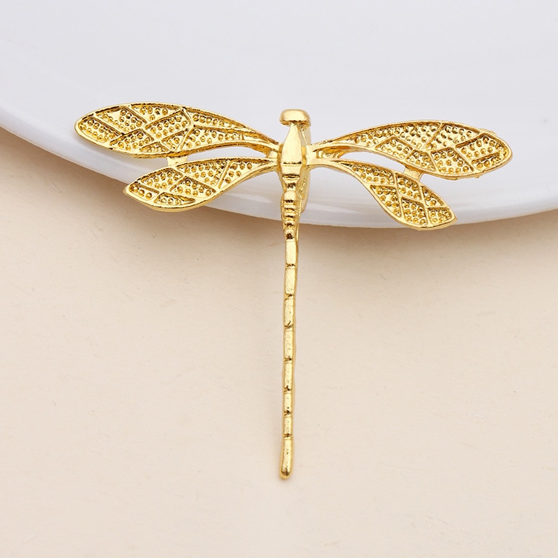 20 PCS 36*43MM Metal Alloy Gold/KC Gold/Silver Color Dragonfly Connectors Charm diy Jewelry Findings