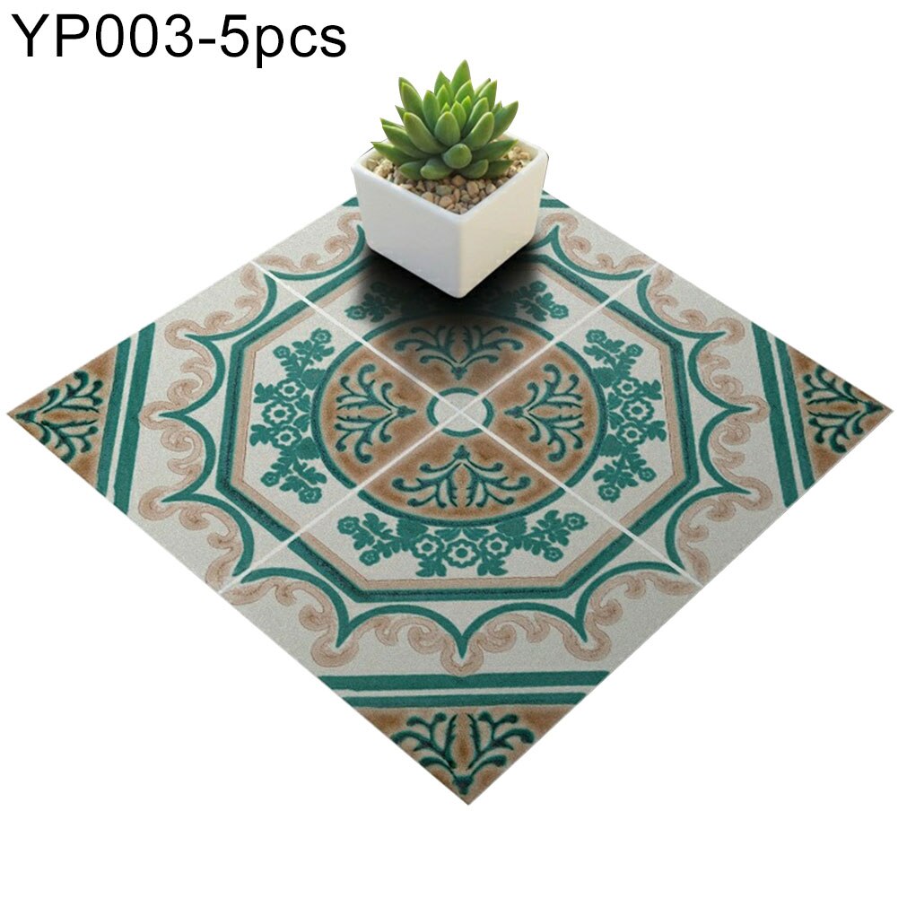 Bohemisk stil färgglada plattor väggdekor heminredning badrum kök midjelinje väggdekaler vattentät pvc diy golv diagonalt: 3