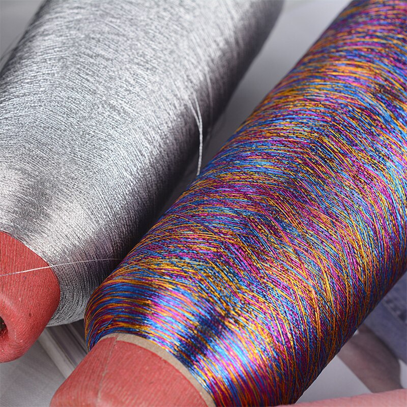 Color Flash Bright Silk Gold And Silver Thread Computer Embroidery Manual Cross Stitch Metal Thread DIY Braided Thread