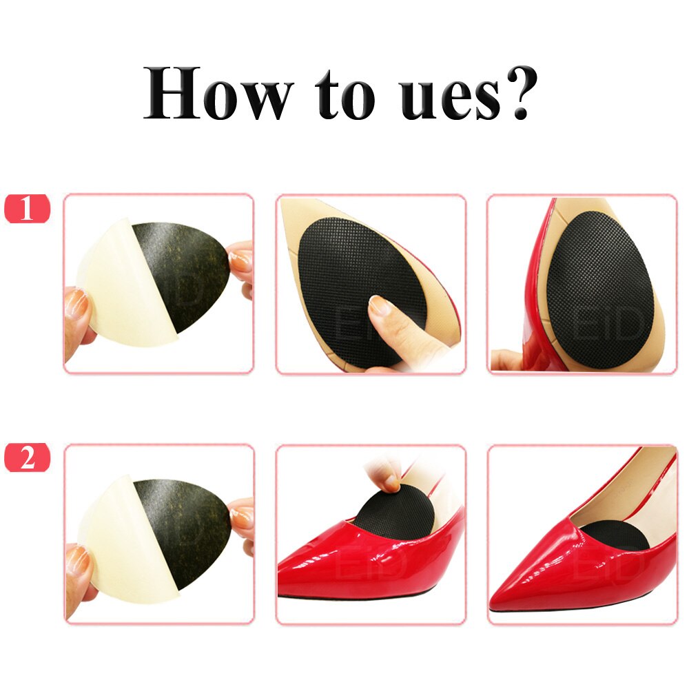 Tampon de protection antidérapant pour chaussures à talons hauts, pour sandales, semelles en caoutchouc adhésif pour souliers
