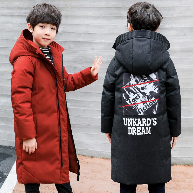 30 grad freundlicher kleidung junge kleidung warme Winter unten baumwolle jacke Mit Kapuze Mantel wasserdicht verdicken oberbekleidung freundlicher Parka
