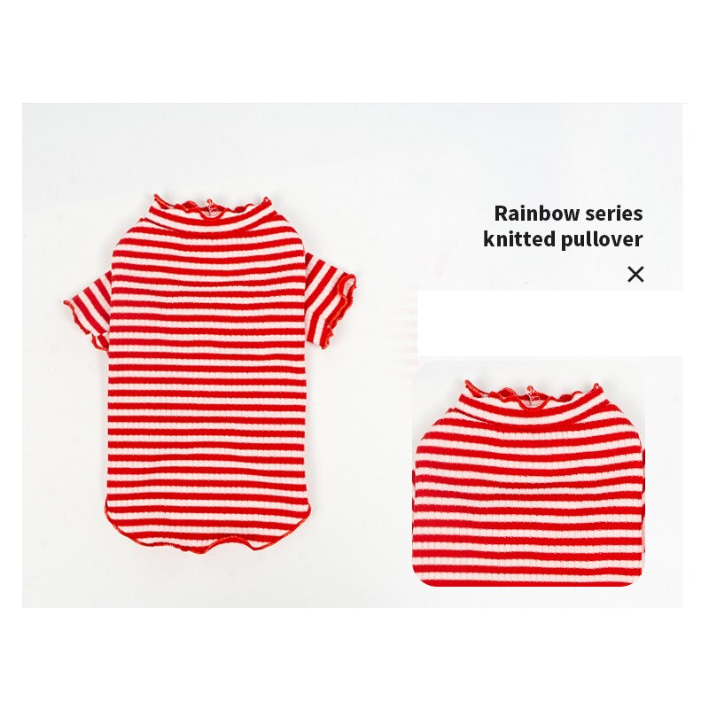 Huisdier Zomer Kleding Regenboog Serie Kleine Honden Dnd Katten Kleding Comfortabele Gebreide Trui Pet Lente En Zomer Kleren