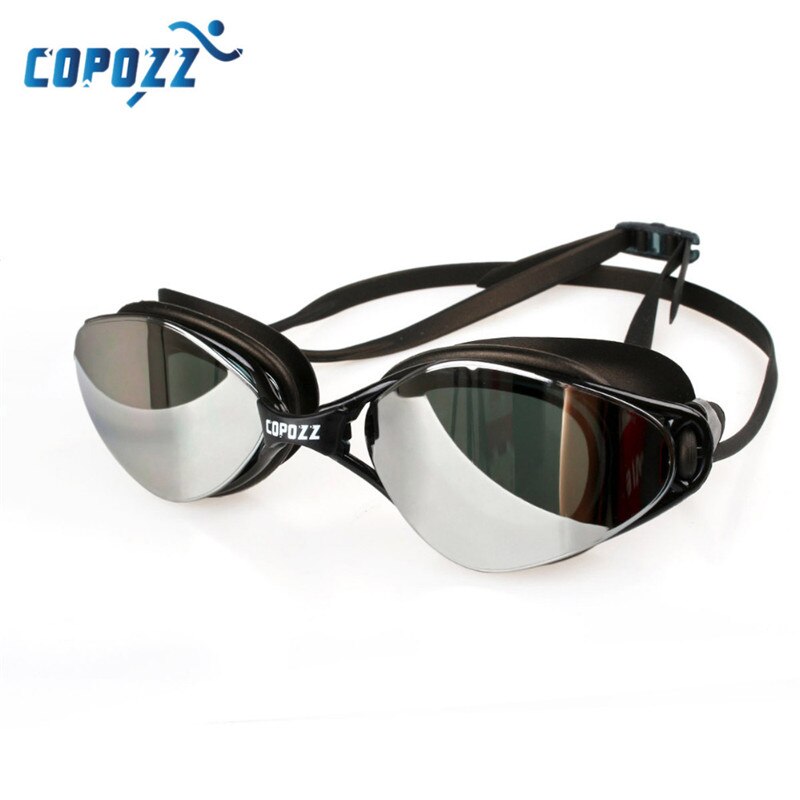 Copozz Professionele Zwembril Anti-Fog Uv Verstelbare Plating Waterdichte Siliconen Bril Voor Mannen Vrouwen Adult Eyewear