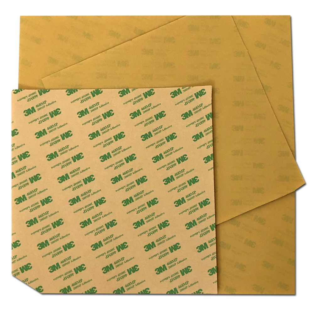 ENERGETIC PEI Sheet 3D Printer Build Surface 254x254x0.2mm,Pressure Bed Coating,Amber PEI Ultem Sheet for 3D Printer HotBed