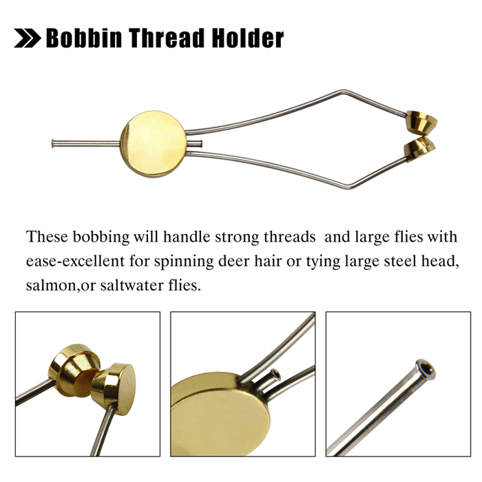 Roterende Vliegbinden Bankschroef Gereedschap Kit Zweep Finisher Spoel Houder Spoel Threader Bodkin Naald Fly Koppelverkoop Gereedschappen Voor Teasers En jigs: Bobbin Holder C