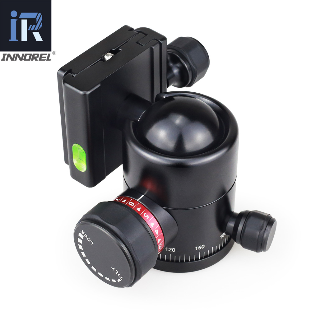 INNOREL K36 36mm ball Universal tripod head Aluminum Arca Swiss structure quick release plate Max. Load 12kg High locking force