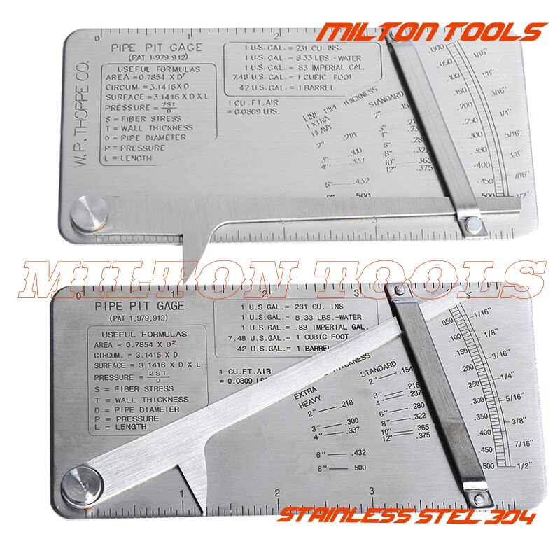 Au-foot pipeline inspection weld gauge pipe pit welding gauge