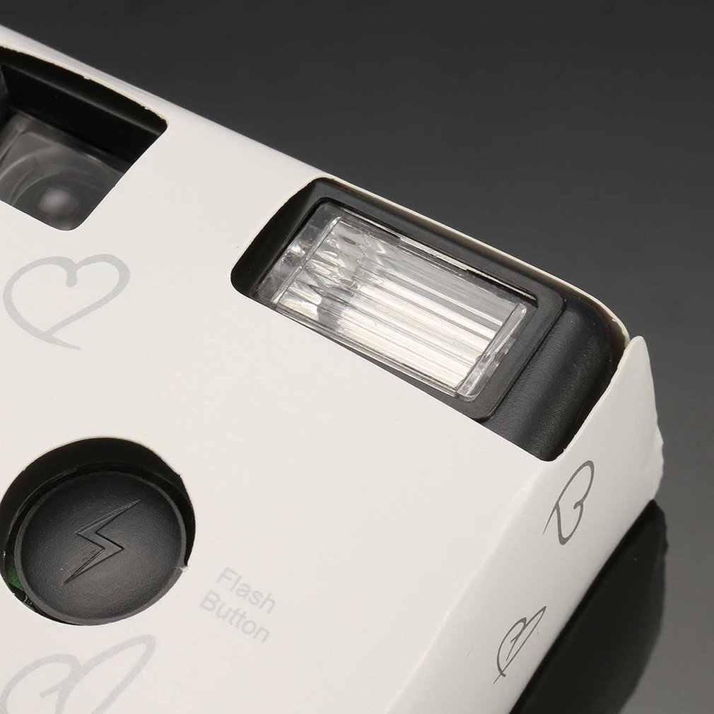 Engangs film kamera power flash hd kamera engangs film kamera fest fødselsdag manual optisk kamera