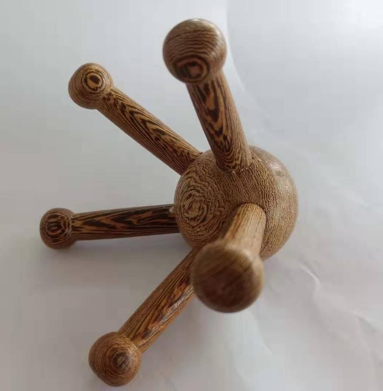 Holz Yoga Massage Rolle Bar taille halswirbelsäule zurück schulter beine holz Meridian Fitness Massagegerät handheld hause