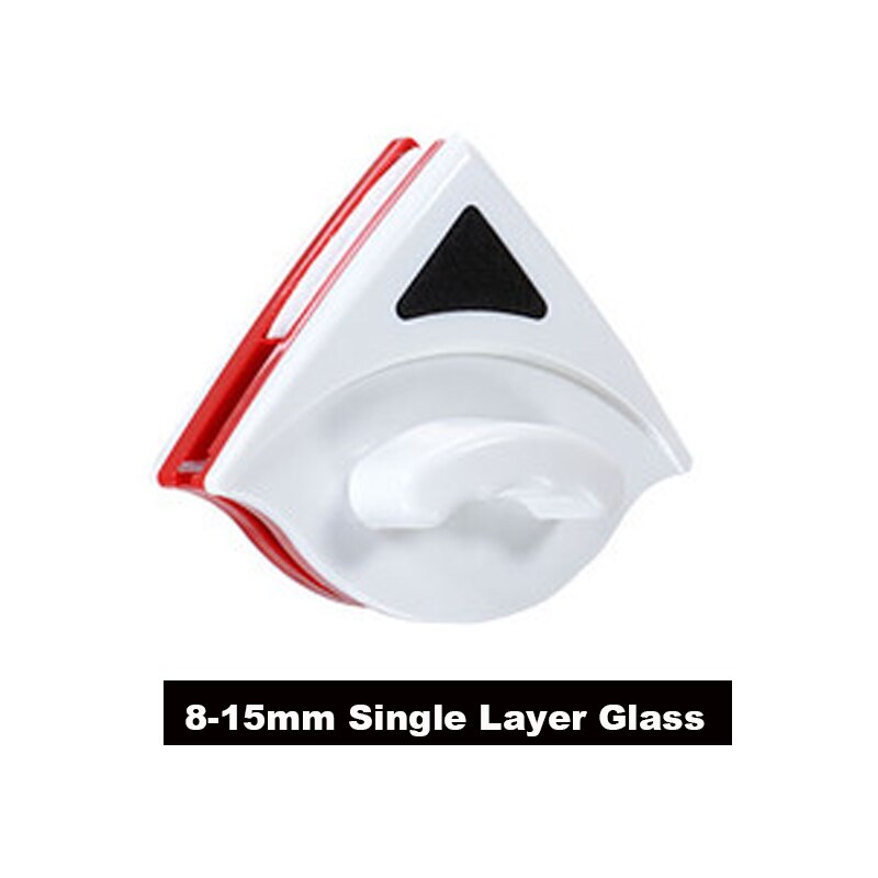 Glas dobbelt side magnet vinduespudser visker magnetisk børste til vinduespudsning aftør glas blæsende magnetisk glas gnid børste: 8-15mm