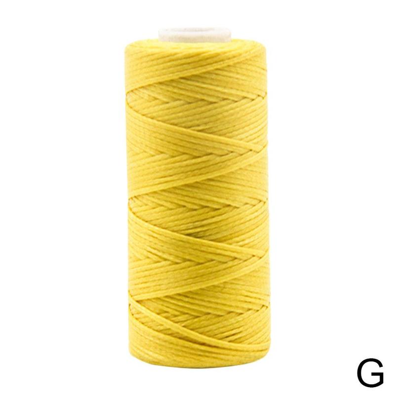 260M Multi Farbe Wachs Faden Single Filament Polyester Hand Stricken Schnur Gurt Kette Seil Korn Nähen Handwerk Pro Leder C J1E5: G