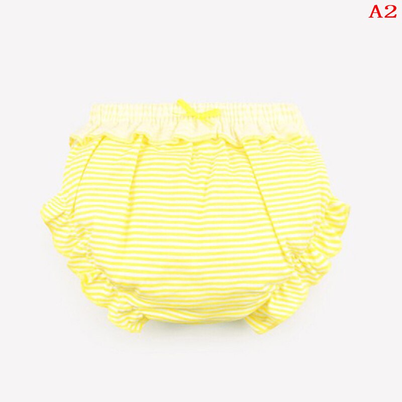 1pc baby bomuld træningsundertøj søde stribede prikker flæse trusser børn pige spædbarn til 0-2t børn 4 styles: A2 m